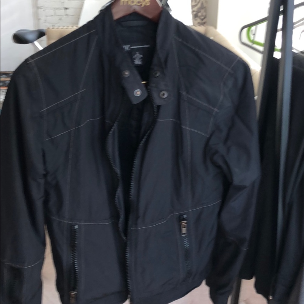 Black moto/bomber jacket
